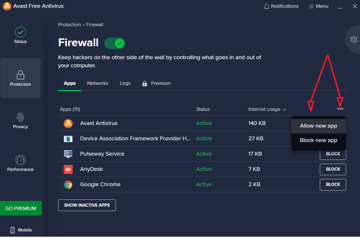 Can the Avast Antivirus software cause issues with Duet?